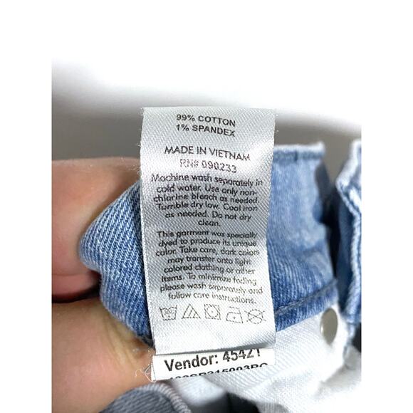 Pacsun Stacked Skinny Blue Jeans Mens 28x30 Distressed Ripped Grunge Skater Y2K - Picture 10 of 10